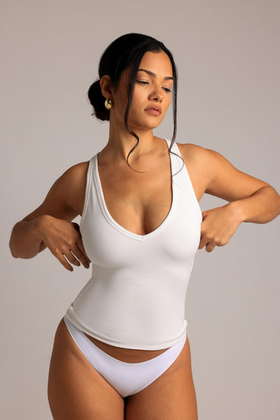Classic Plunge Tank - White