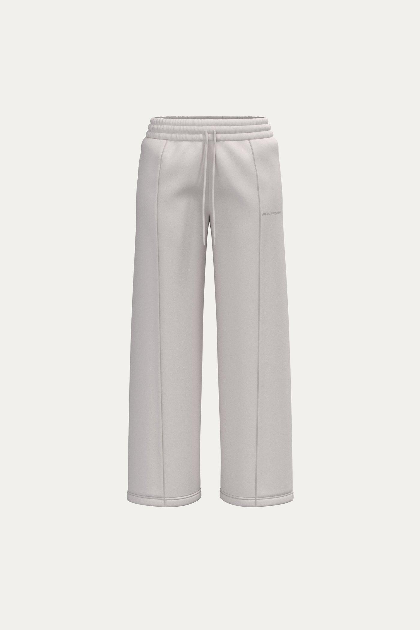 Structured Wide Leg Sweatpants - Buttercream
