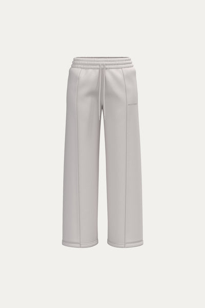 Structured Wide Leg Sweatpants - Buttercream