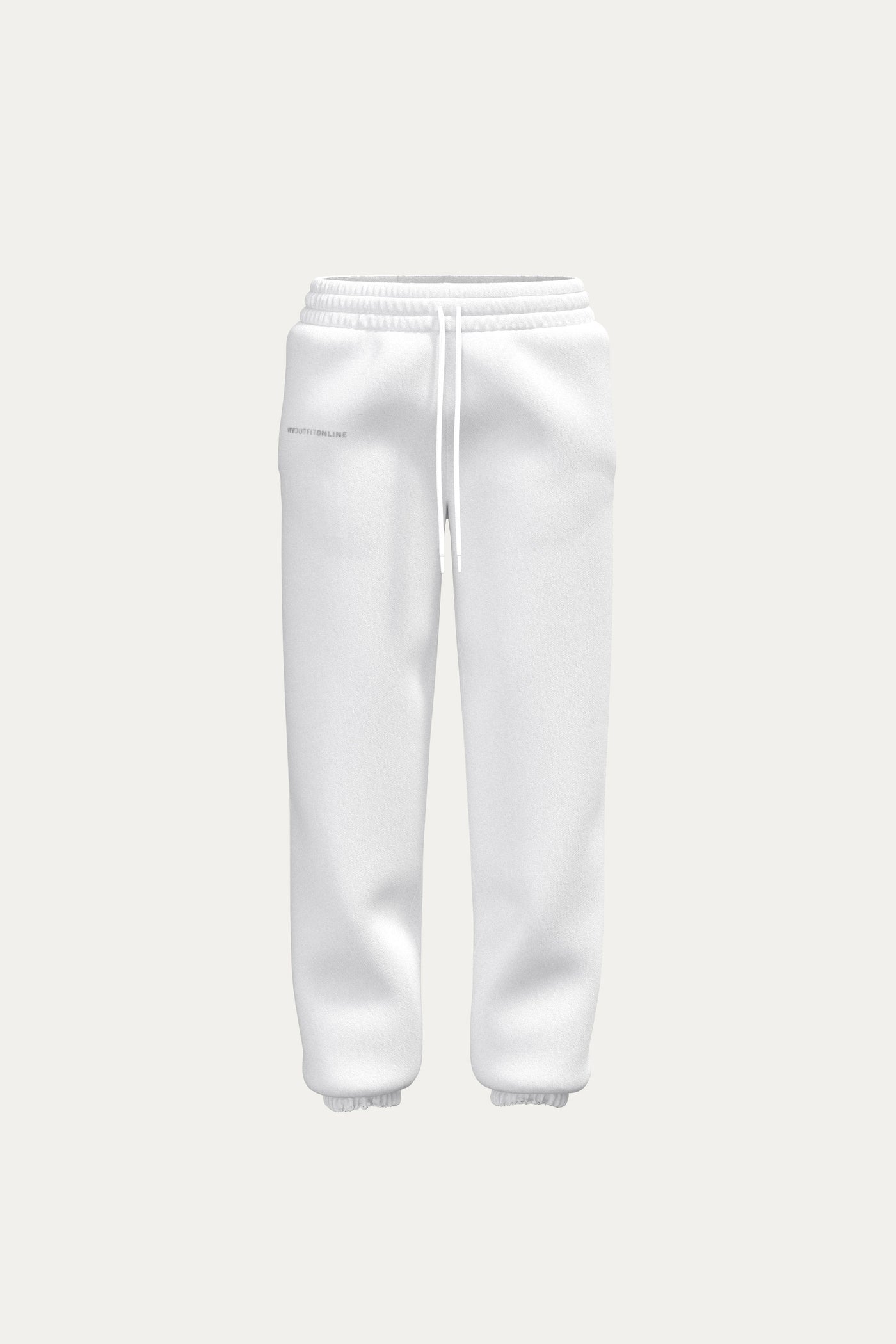 JOGGER FIT SWEATPANTS - White