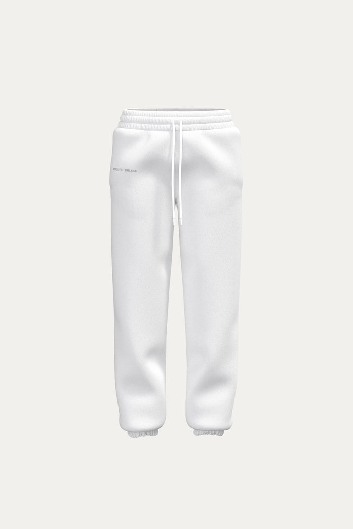 JOGGER FIT SWEATPANTS - White