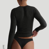 Mist Long Sleeve T-Shirt - Black Stone