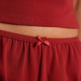 Air-Sleep Lounge Shorts - Cranberry
