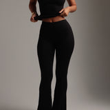 Pro-Technical Flared Leggings - Black
