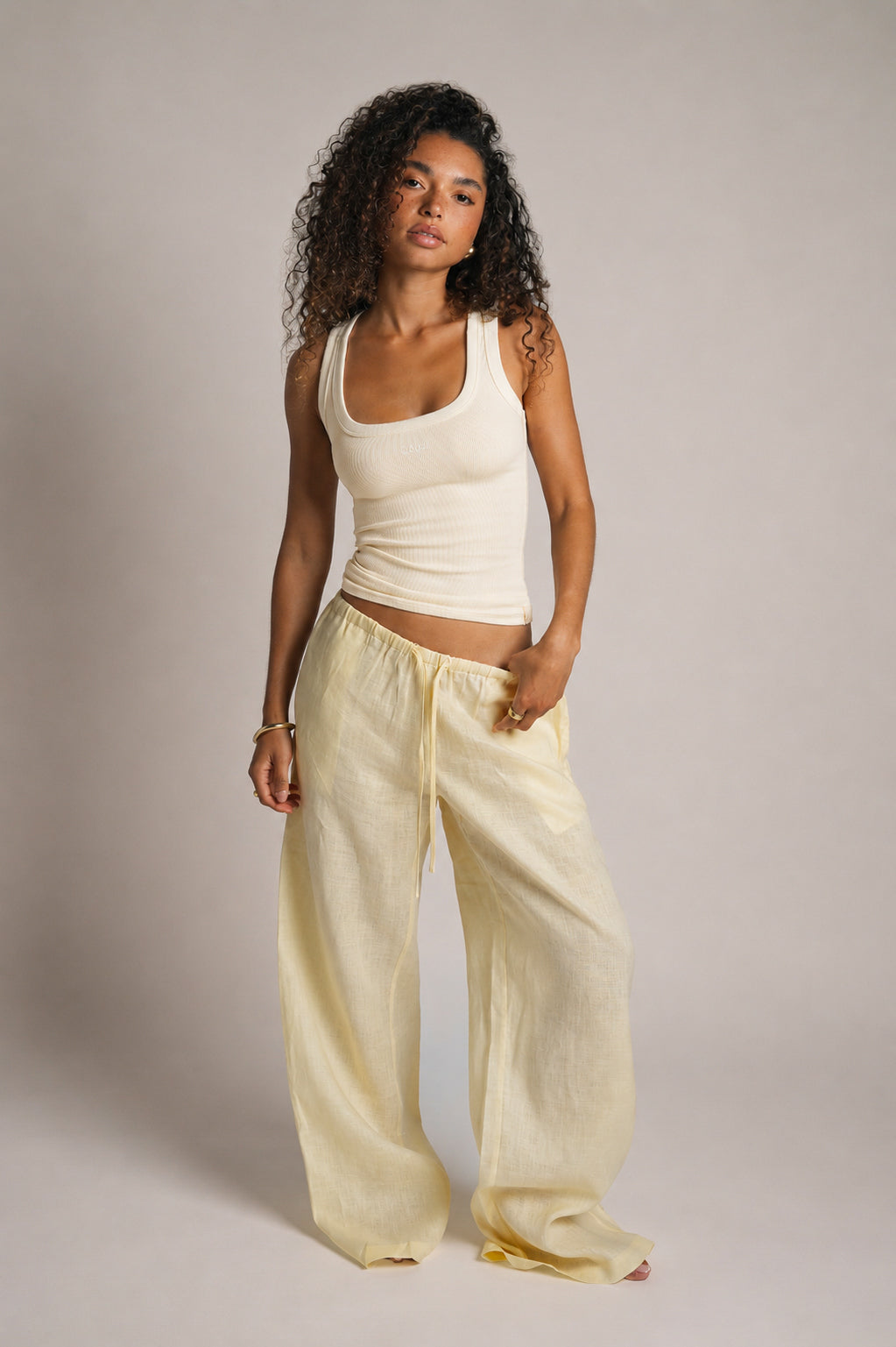 Essential Tank Top – Honigbutter/Creme