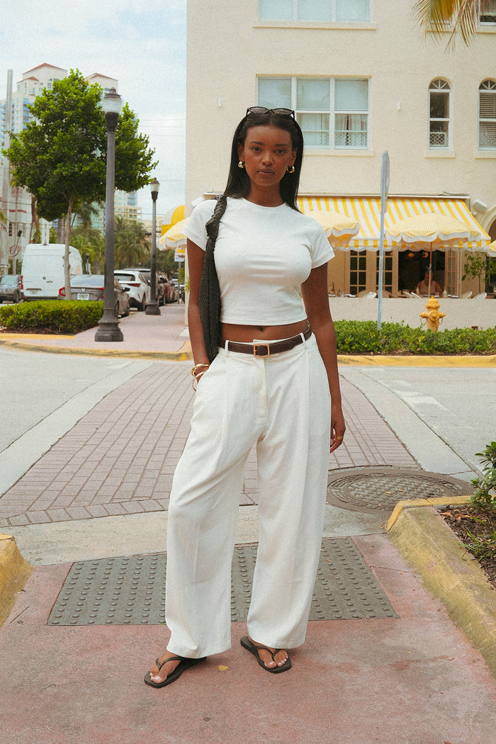 Baby Tee - White