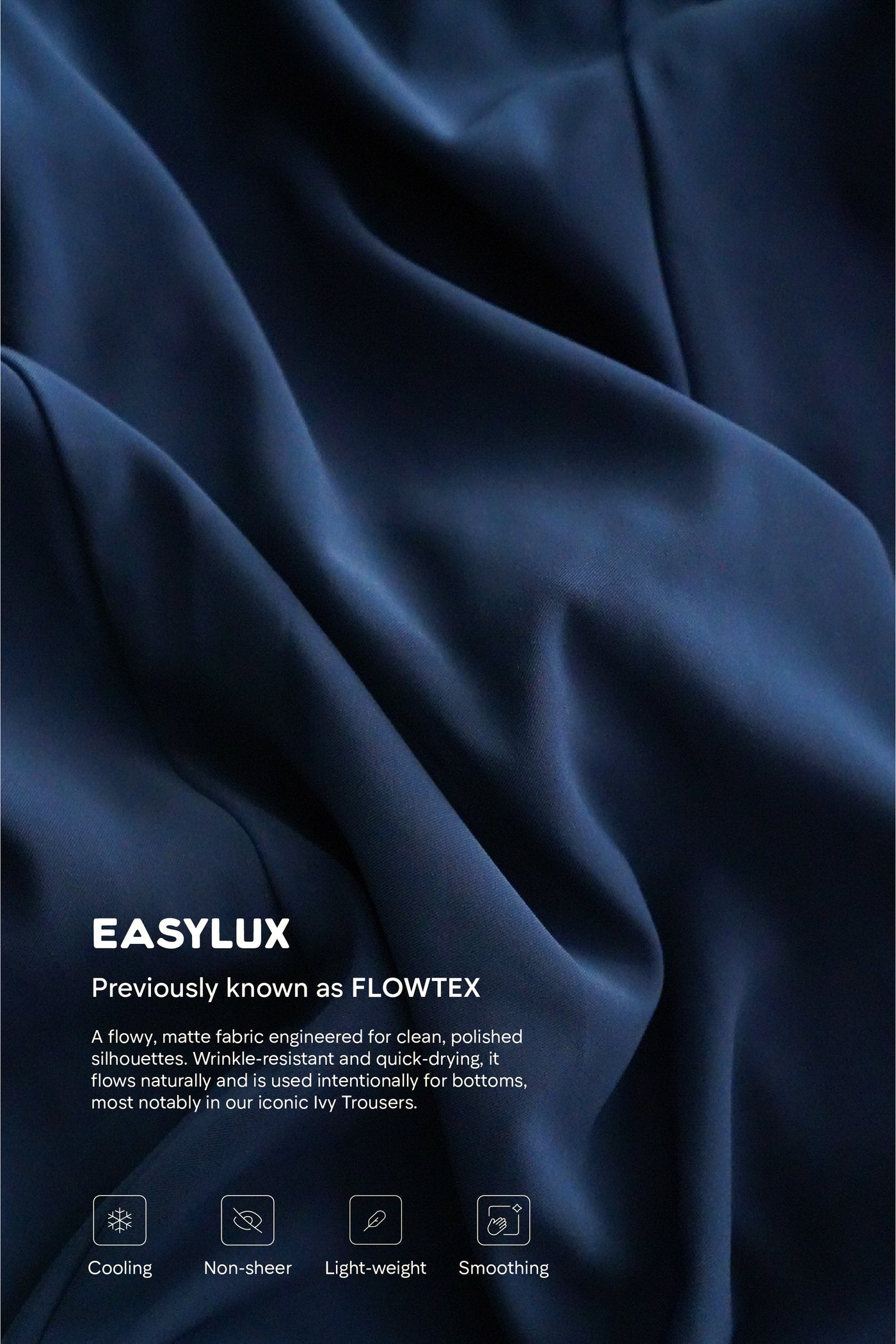 The Ivy Wide-Leg Trousers - True Navy