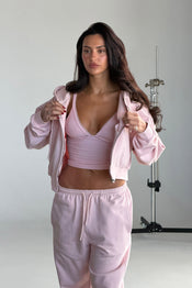 CROPPED ZIP-UP - Shortcake