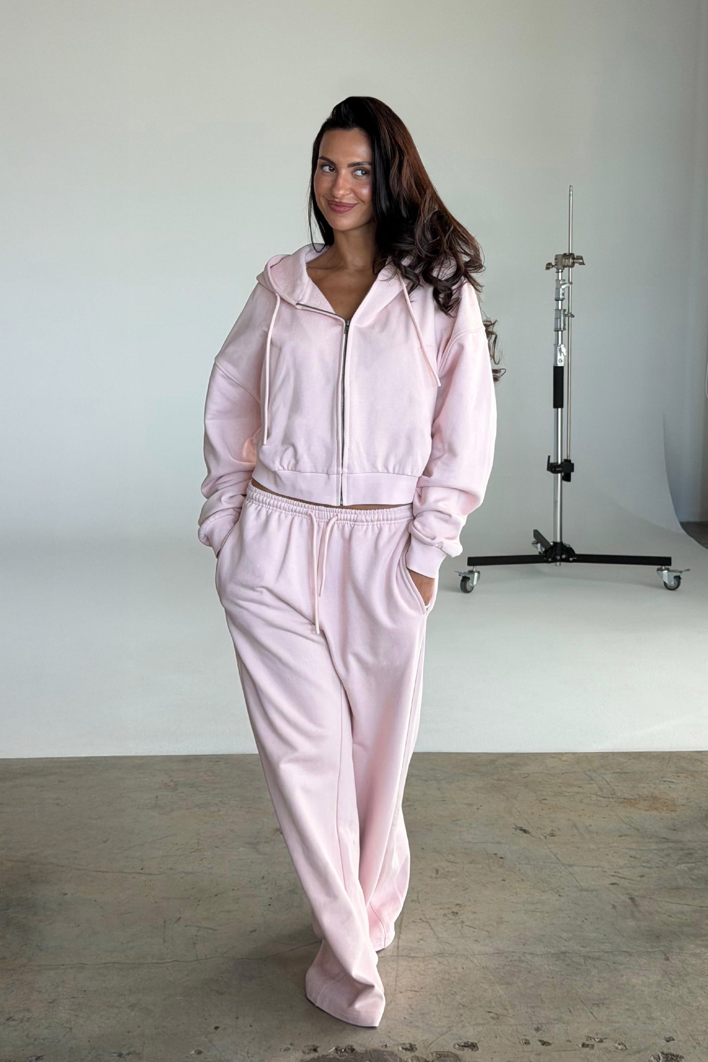 Cropped Zip-Up - Shortcake