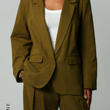 The Meridian Blazer - Olive Oil