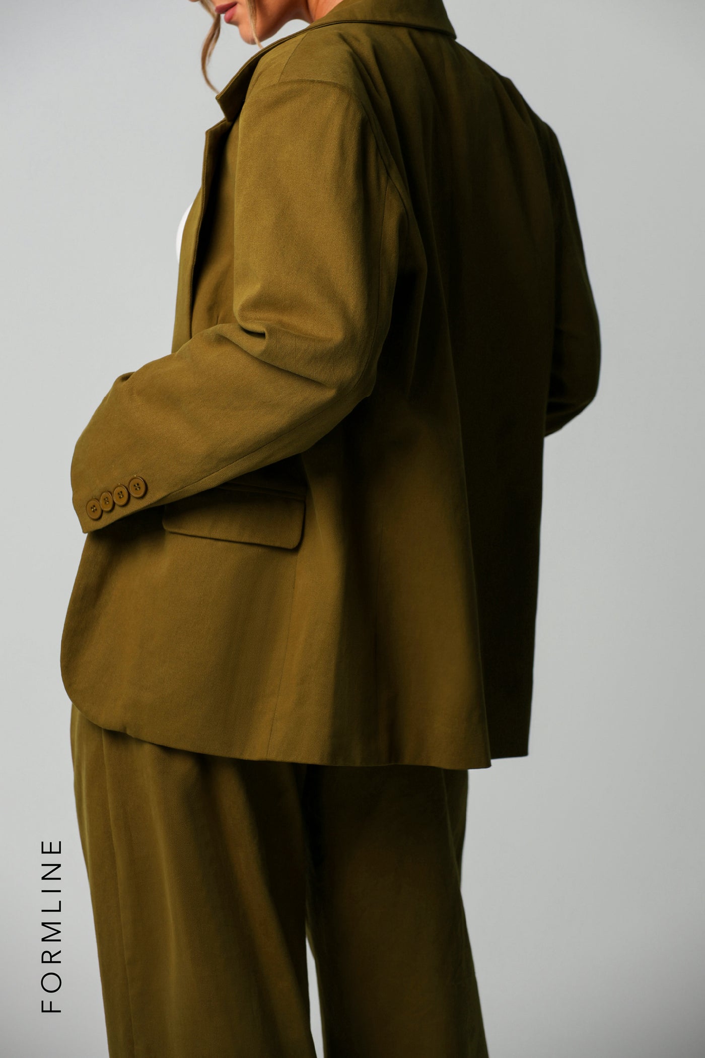 The Meridian Blazer - Olive Oil