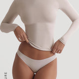Reform Open Back Long Sleeve T-Shirt - Light Oat
