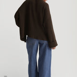 The Ribbed Button Up Cardigan - Light Brown