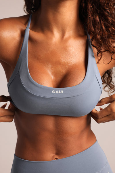 Cross-Back Motion Bra - Gaui Blue
