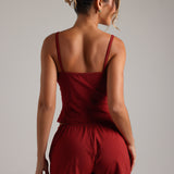 Air-Sleep Lounge Shorts - Cranberry