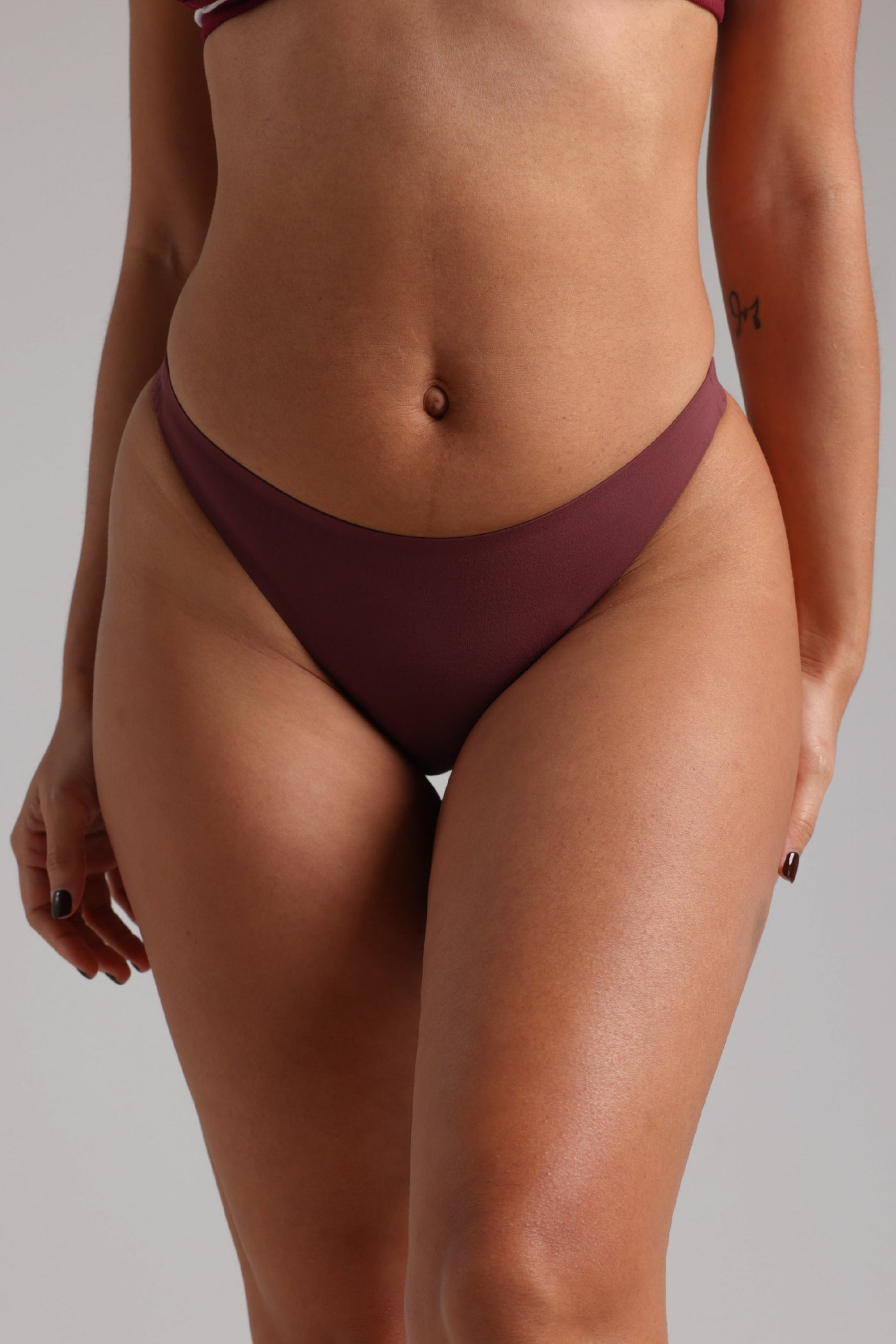 Comfort Thong Panty - Black Cherry
