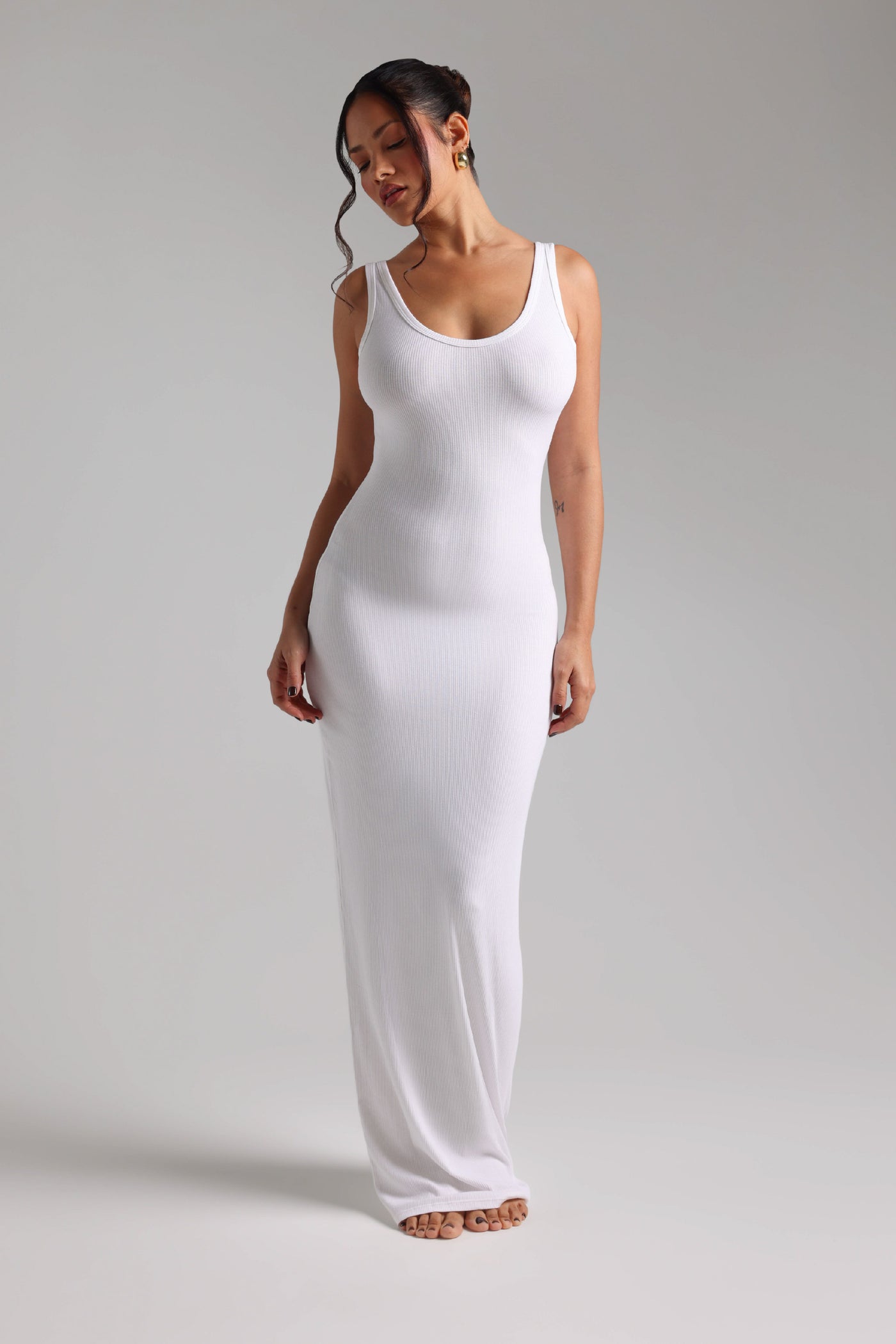 Tank Micro-Ribbed Maxi Dress