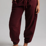 Classic Cotton Sweatpants - Black Cherry