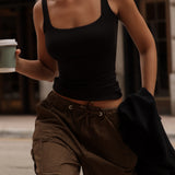 Second Skin Tank Top - Black