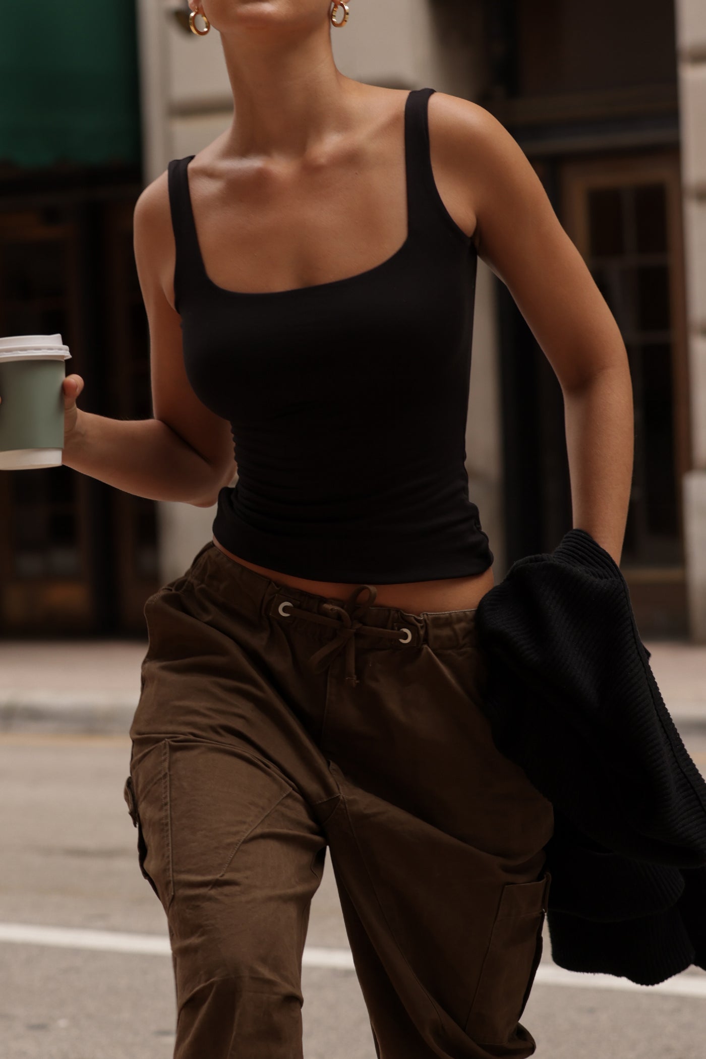 Second Skin Tank Top - Black