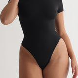 Mist Short Sleeve Bodysuit - Black