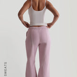 Strukturierte weite Sweatpants – Lavendel