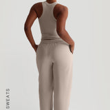 Jogger Fit Sweatpants - Buttercream