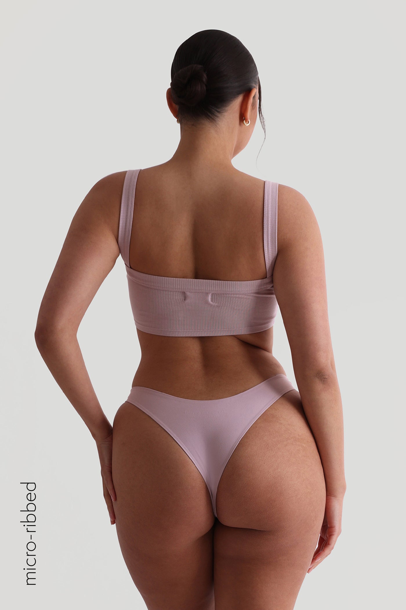 Staple Micro-Ribbed Bralette - Lavender