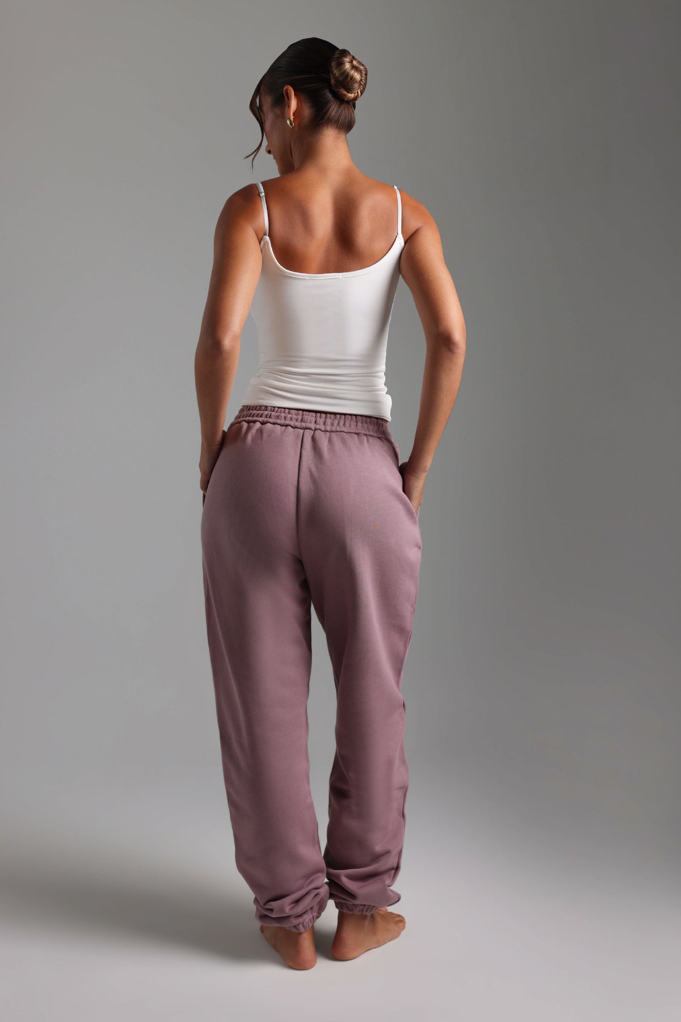 Jogger Fit Sweatpants - Vintage Purple