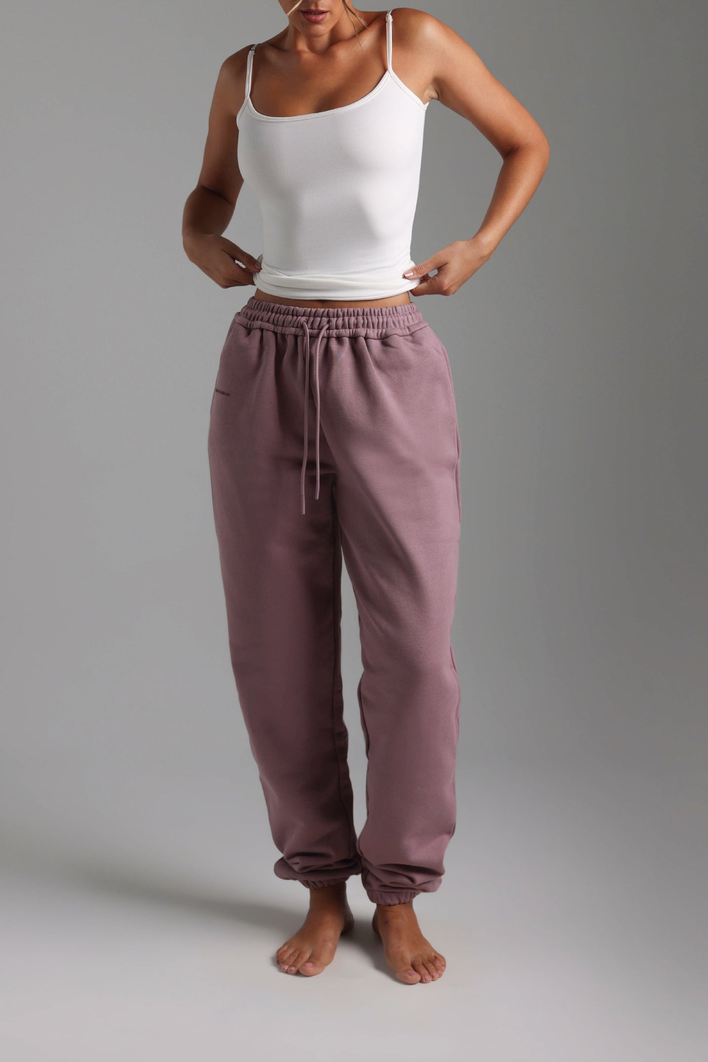 Jogger Fit Sweatpants - Vintage Purple