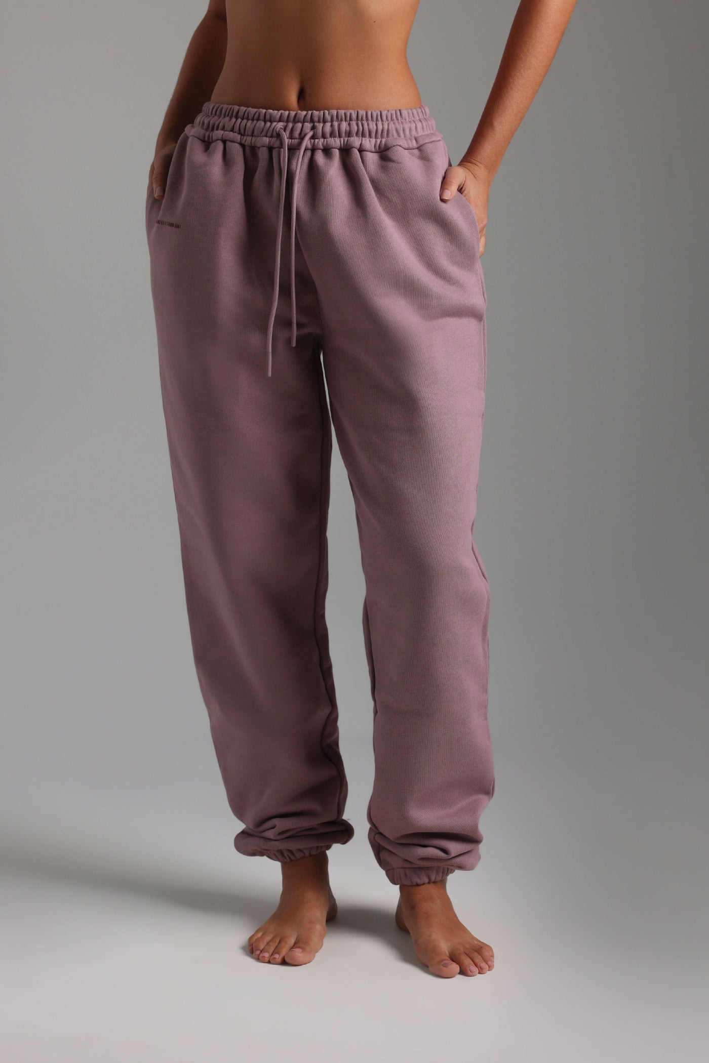 Jogger Fit Sweatpants - Vintage Purple
