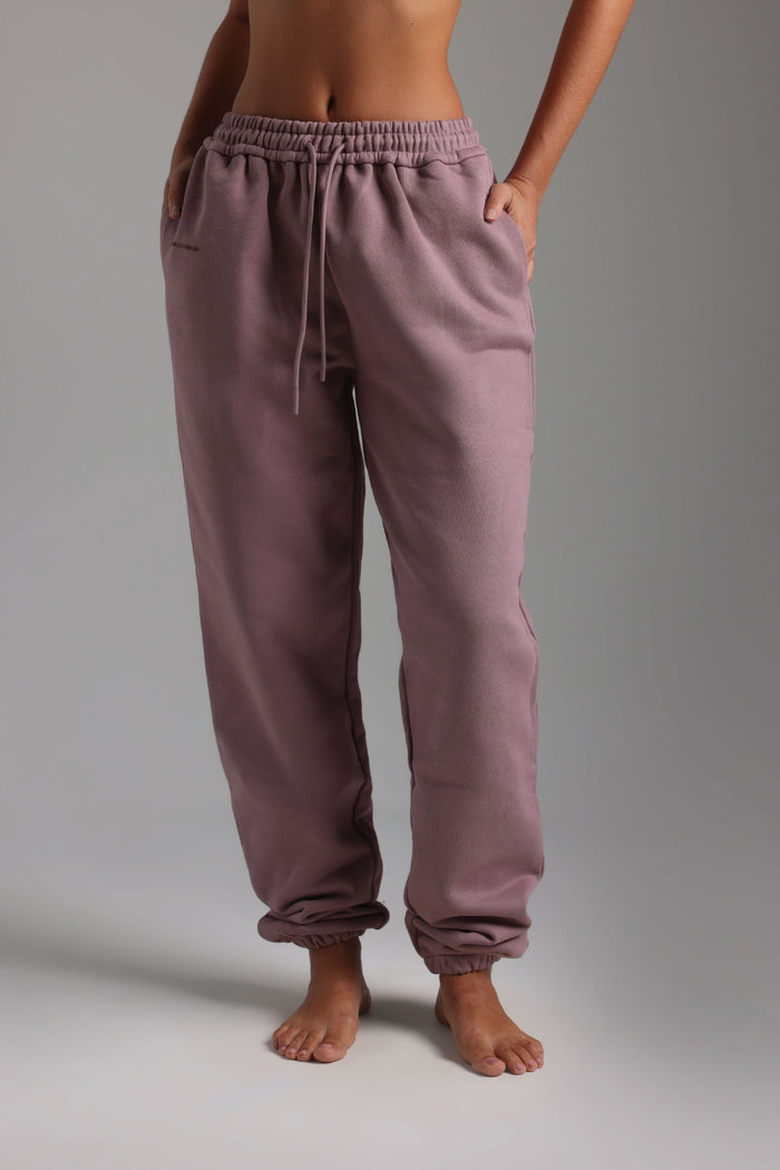 Jogger Fit Sweatpants - Vintage Purple