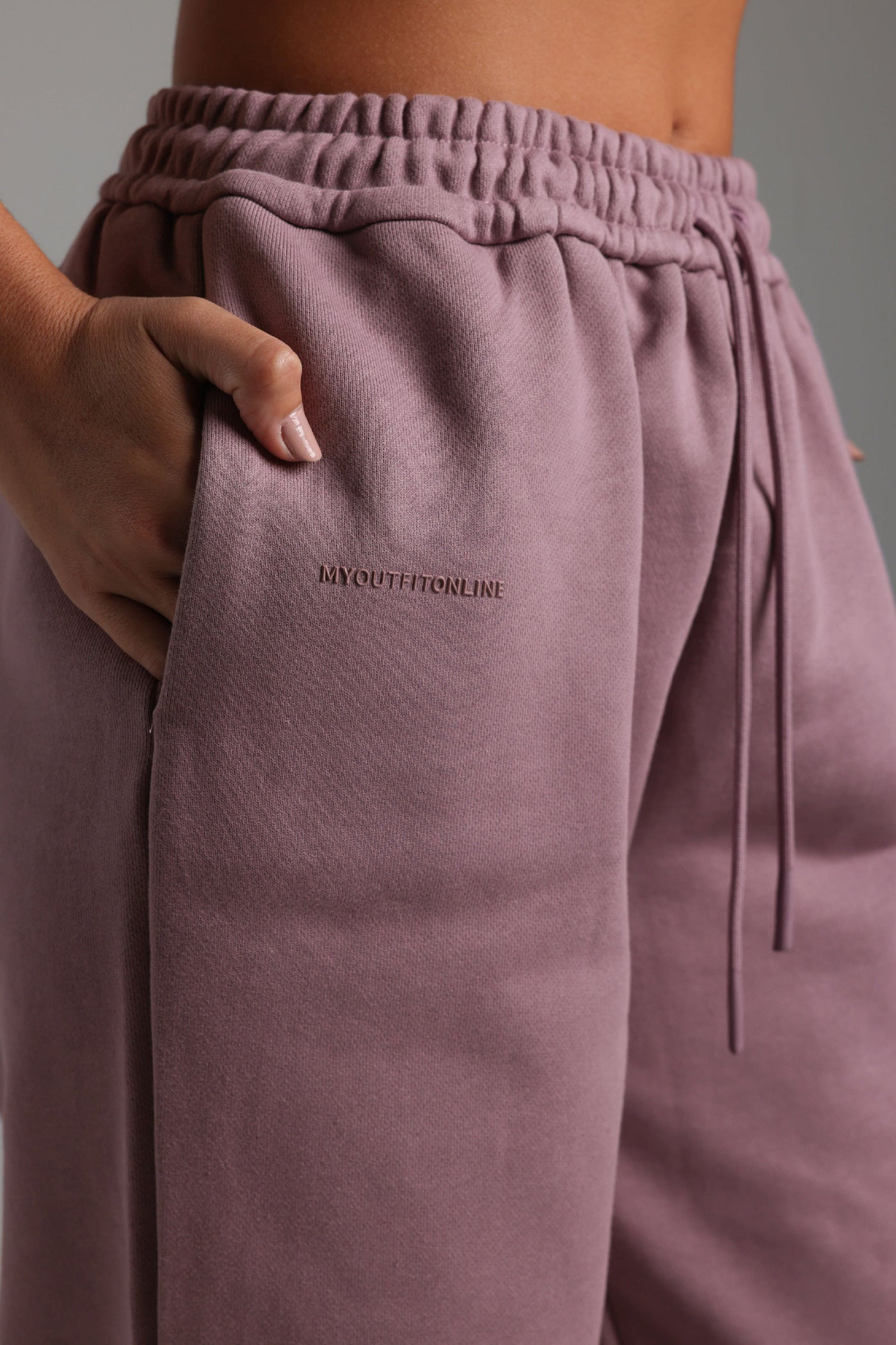 Jogger Fit Sweatpants - Vintage Purple