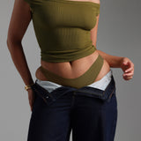 Off Shoulder Top - Olive