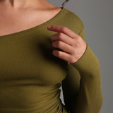 Gallerie Long Sleeve Top - Olive