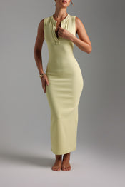 BUTTON-DOWN MAXI DRESS - Peppermint Tea