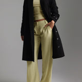 Der Arden Midi-Trenchcoat - Schwarz
