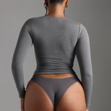 Mist Long Sleeve T-Shirt - Stone Gray