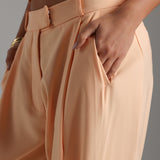 The Ivy Wide-Leg Trousers - Honeypeach