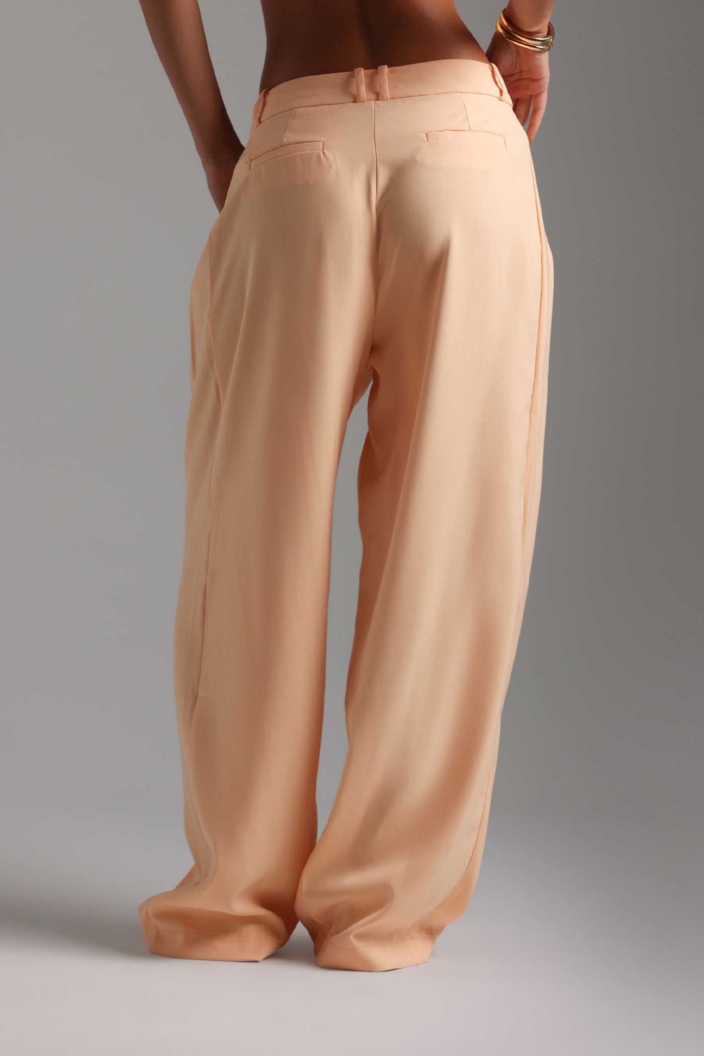 The Ivy Wide-Leg Trousers - Honeypeach