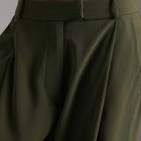 The Ivy Wide-Leg Trousers - Cypress