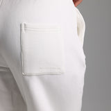 Cut-Out Wide Leg Sweatpants - White