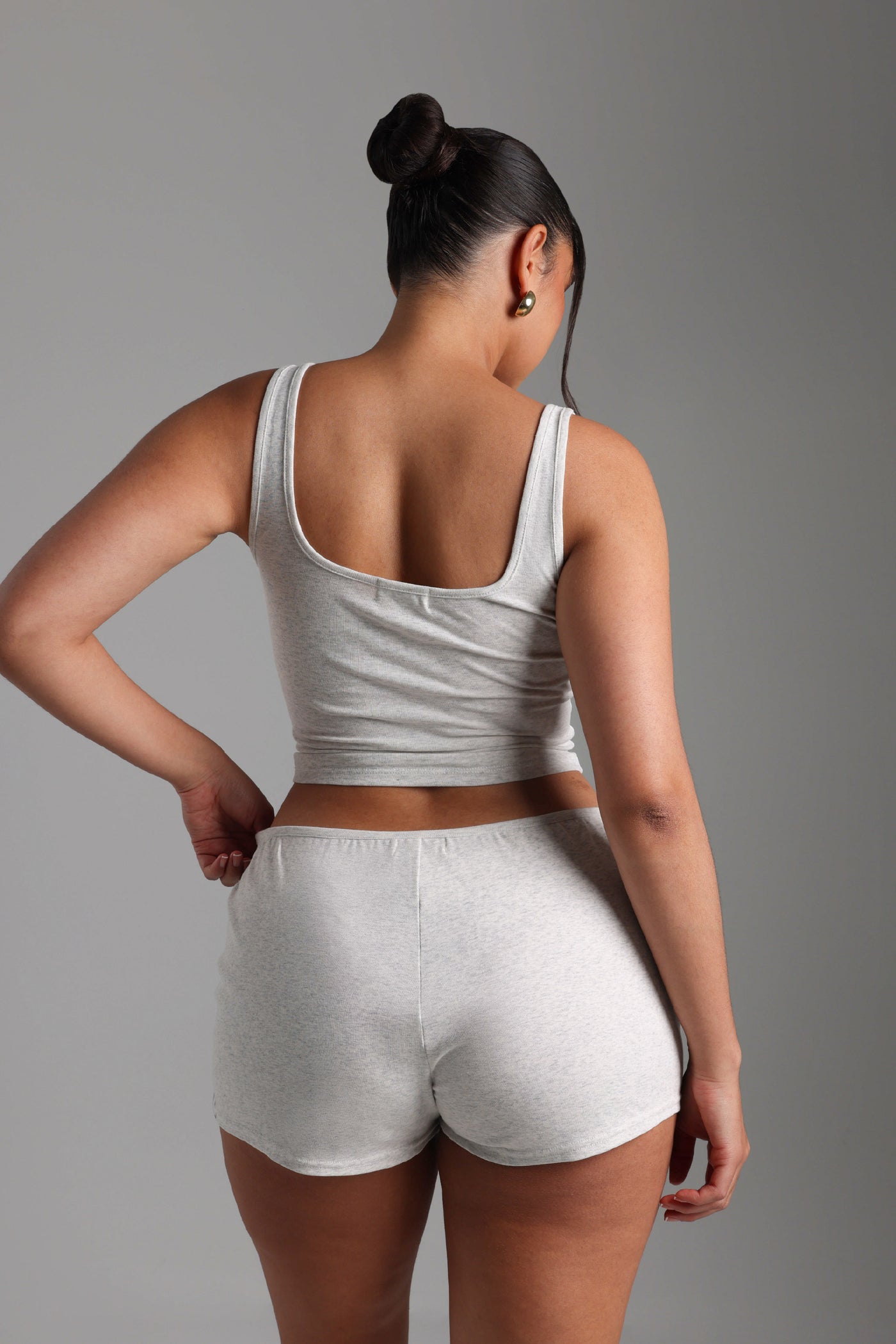 Air-Sleep Ease Shorts - Light Heather Gray