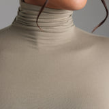 Refined Long Sleeve Turtleneck T-Shirt - Quiet Sage