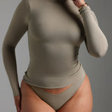 Refined Long Sleeve Turtleneck T-Shirt - Quiet Sage