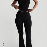 Pro-Technical Flared Leggings - Black