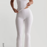 Pro-Technical Flared Leggings- White