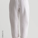 JOGGER FIT SWEATPANTS - White