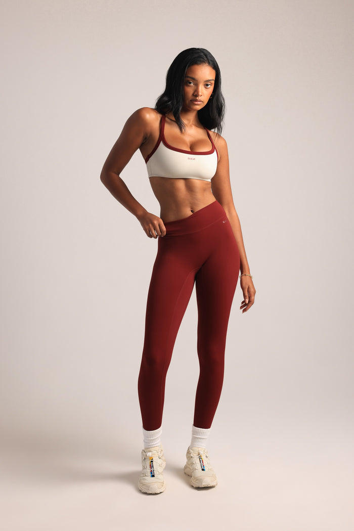 Studio Motion Bra - Silver Birch/Cabernet