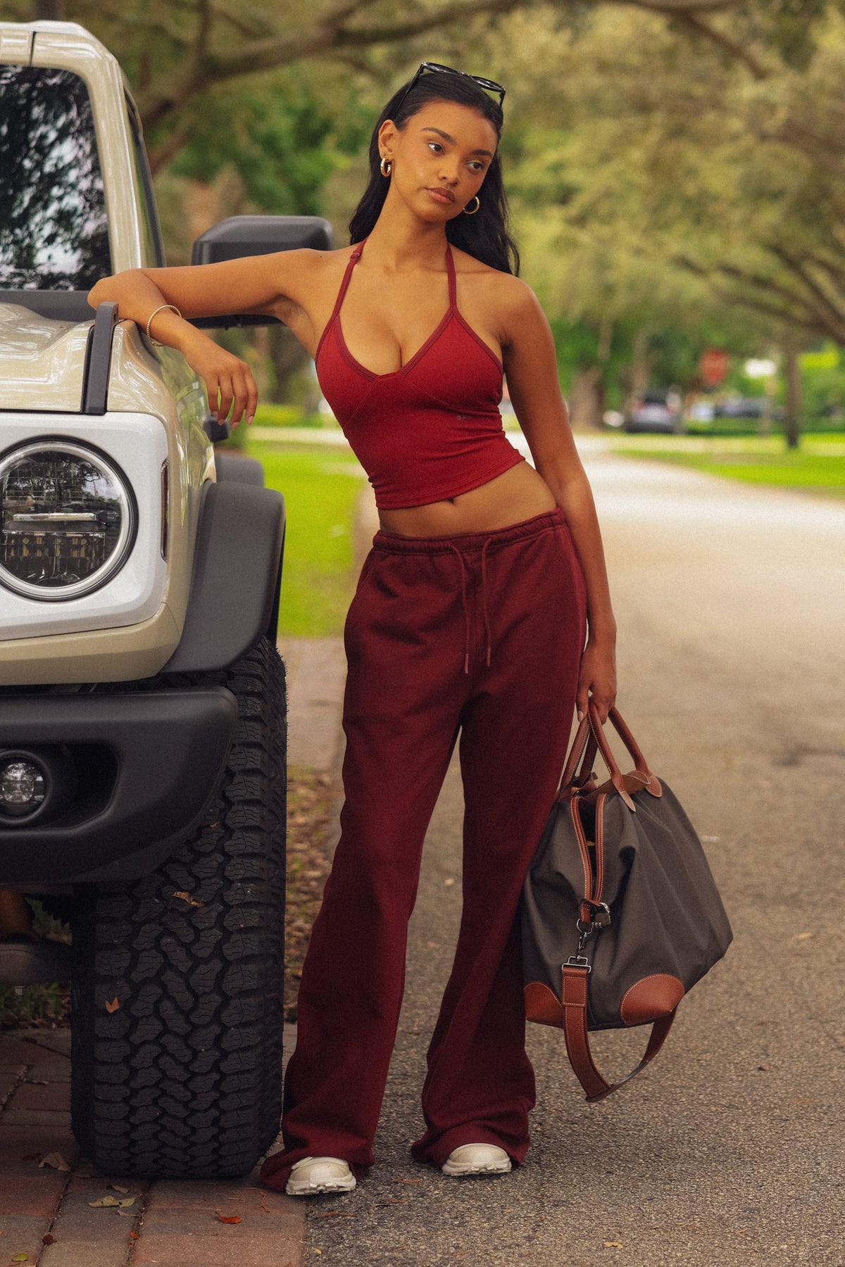 The Boyfriend Sweatpants - Mulberry